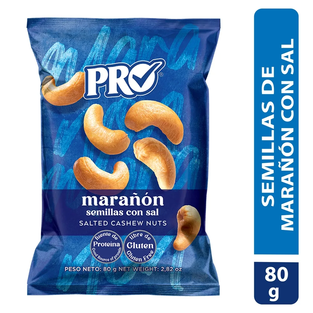 Snacks - Cashew Nuts -  Semillas de Marañon 80grs 3ud -11500