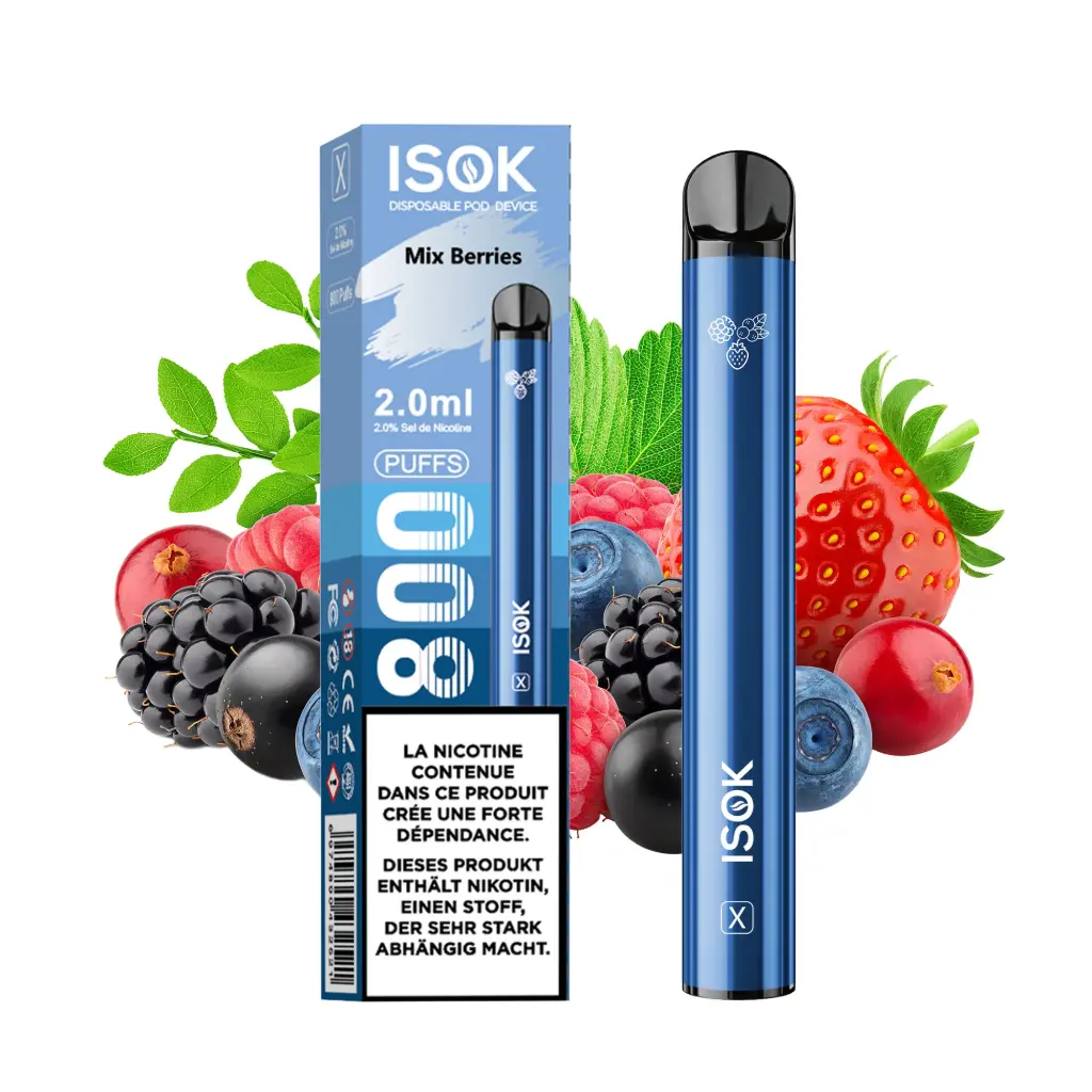 ISOK Vape Puff Mix Berries - 10000