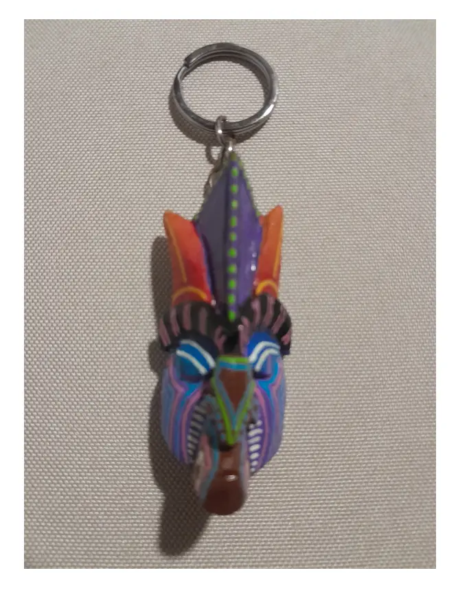 Original Boruca Native Borucadevil Mask Keyholder - CR