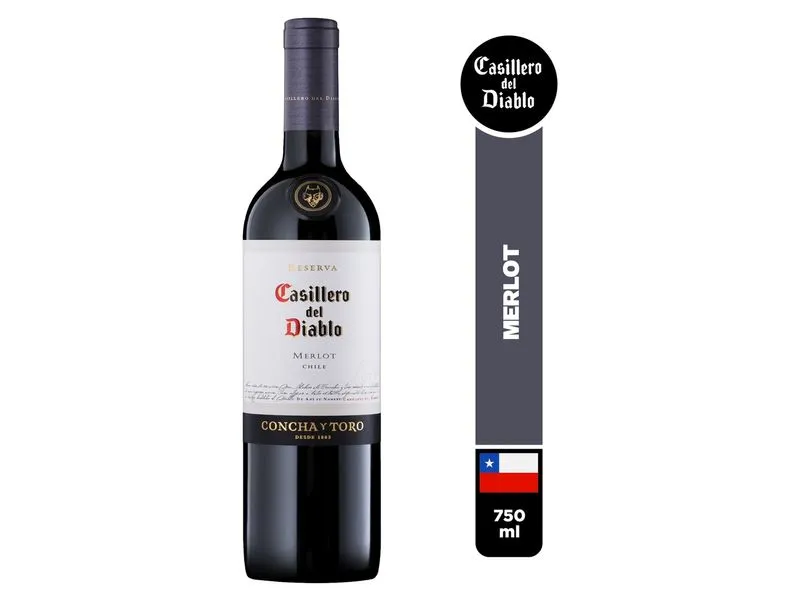 Wine Casillero Del Diablo Merlot 750ml -12500.