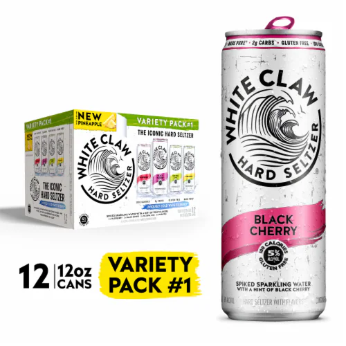  White Claw Hard Seltzer - 6Pack - Variery Pack -  12000