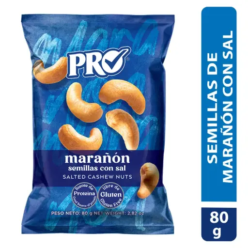 Snacks - Cashew Nuts -  Semillas de Marañon 80grs 3ud -11500