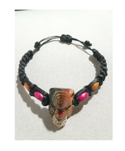 Original Boruca Native Mask Jaguar Wristband - CR