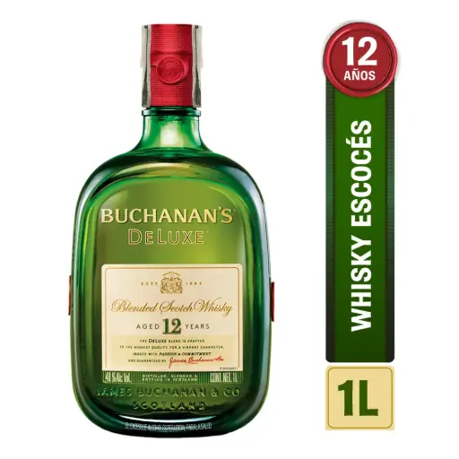 Whisky Buchanans 12 Years - 1Lt -  34500