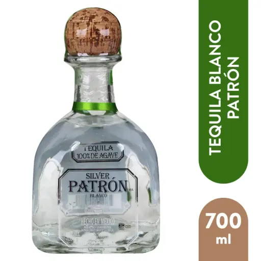 Tequila Patron Blanco 750ml- 35000