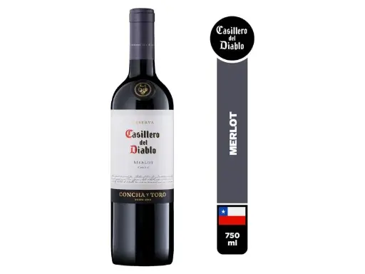 Wine Casillero Del Diablo Merlot 750ml -12500