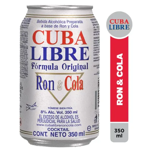 Rum & Coke Cuba Libre 355ml 6Pack - 8000